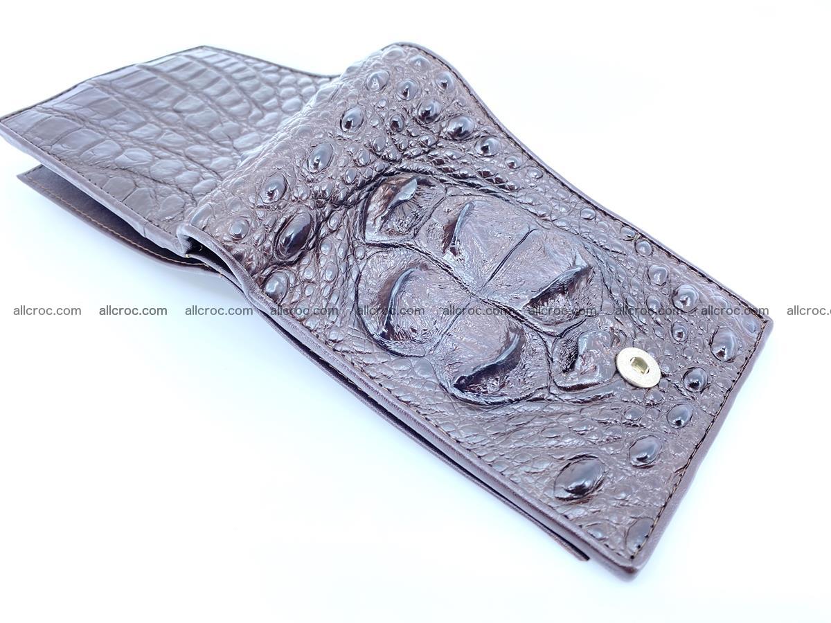 Crocodile skin wallet with pocket for coins and half belt 950 Foto 3