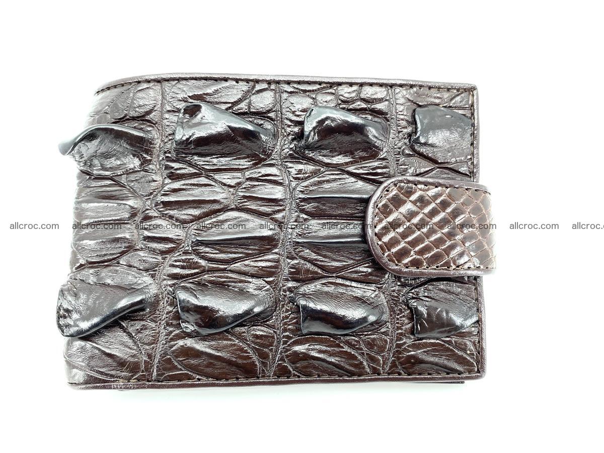 Crocodile skin wallet with pocket for coins and half belt 948 Foto 0