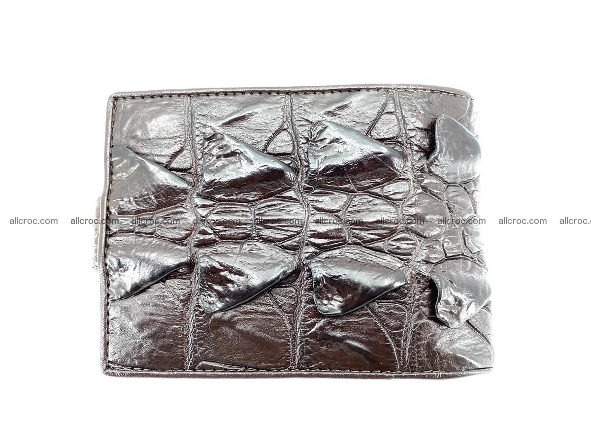Crocodile skin wallet with pocket for coins and half belt 948 Foto 1