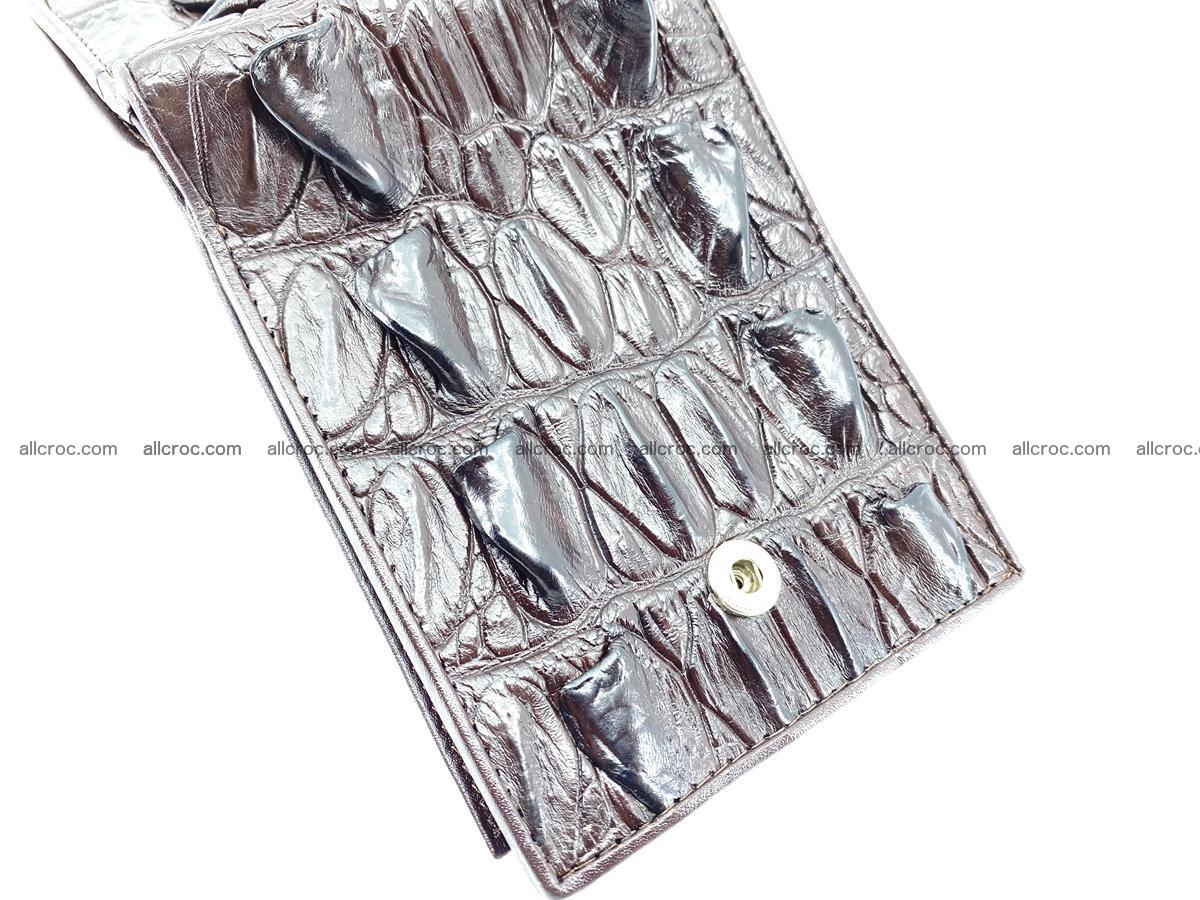 Crocodile skin wallet with pocket for coins and half belt 948 Foto 5