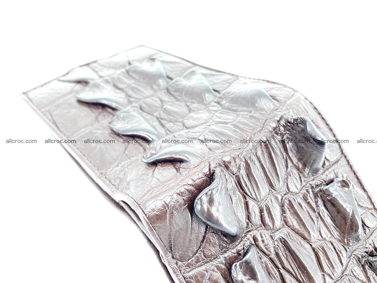 Crocodile skin wallet with pocket for coins and half belt 948 Foto 4