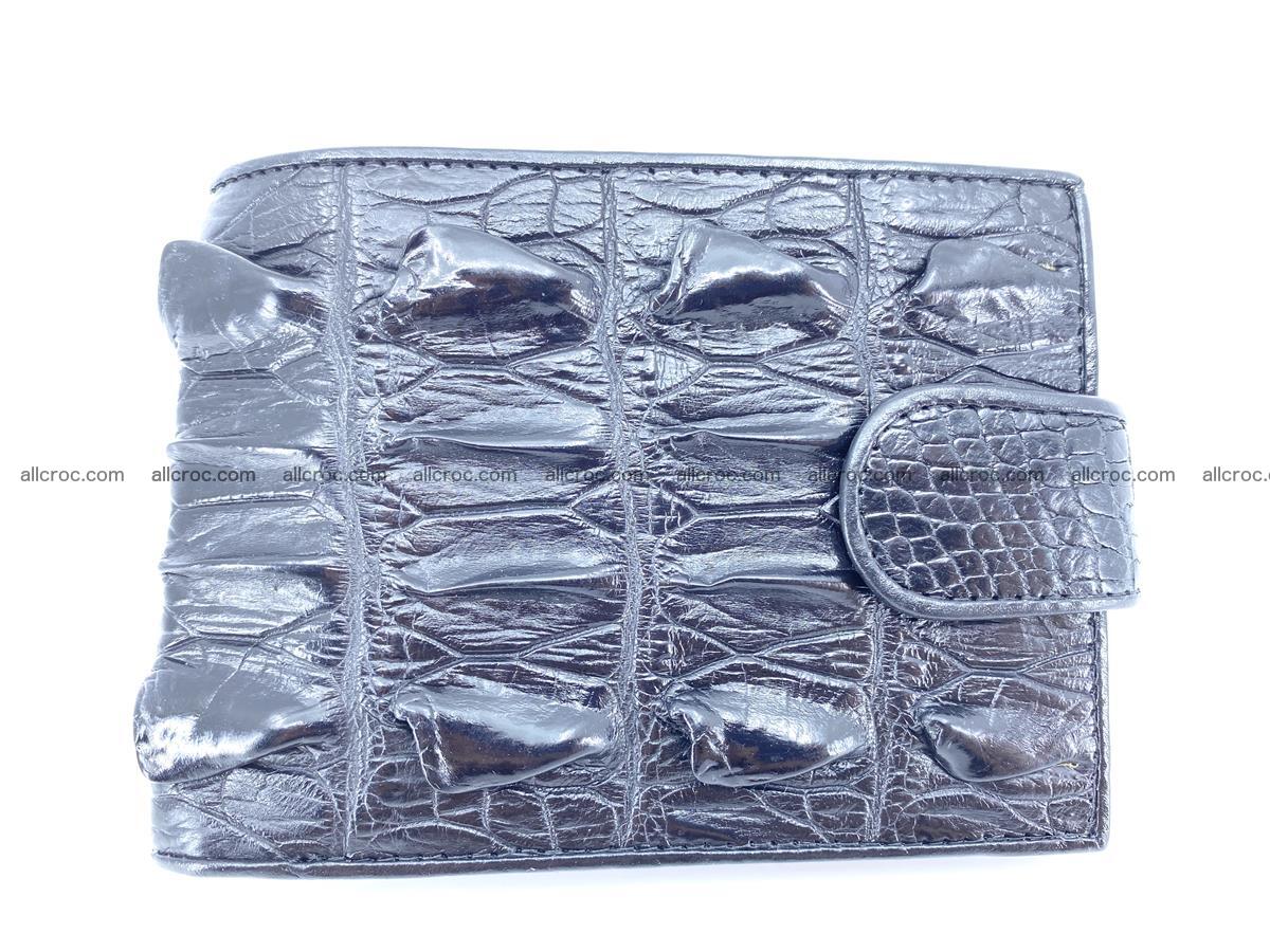 Crocodile skin wallet with pocket for coins and half belt 947 Foto 0
