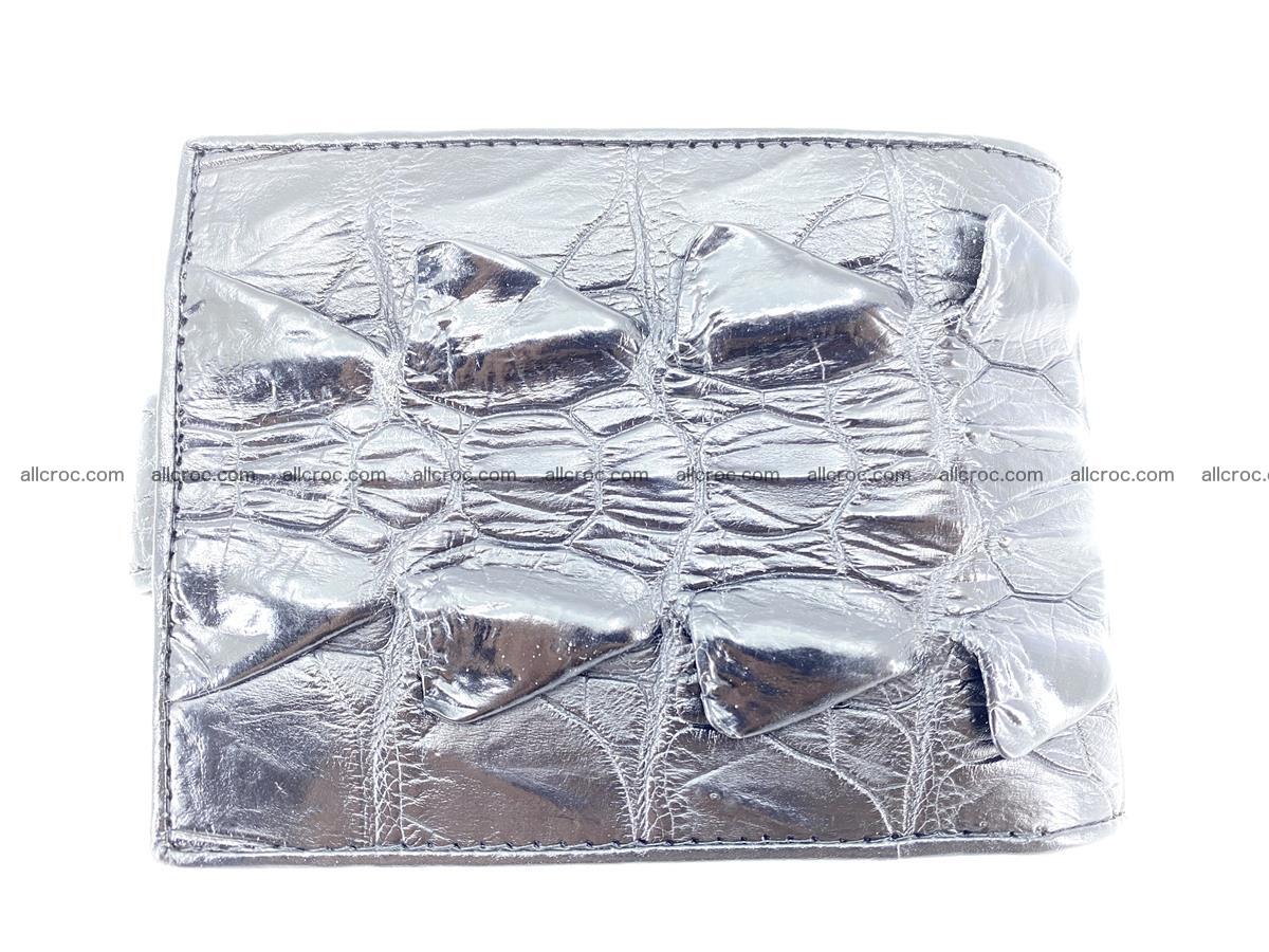 Crocodile skin wallet with pocket for coins and half belt 947 Foto 1