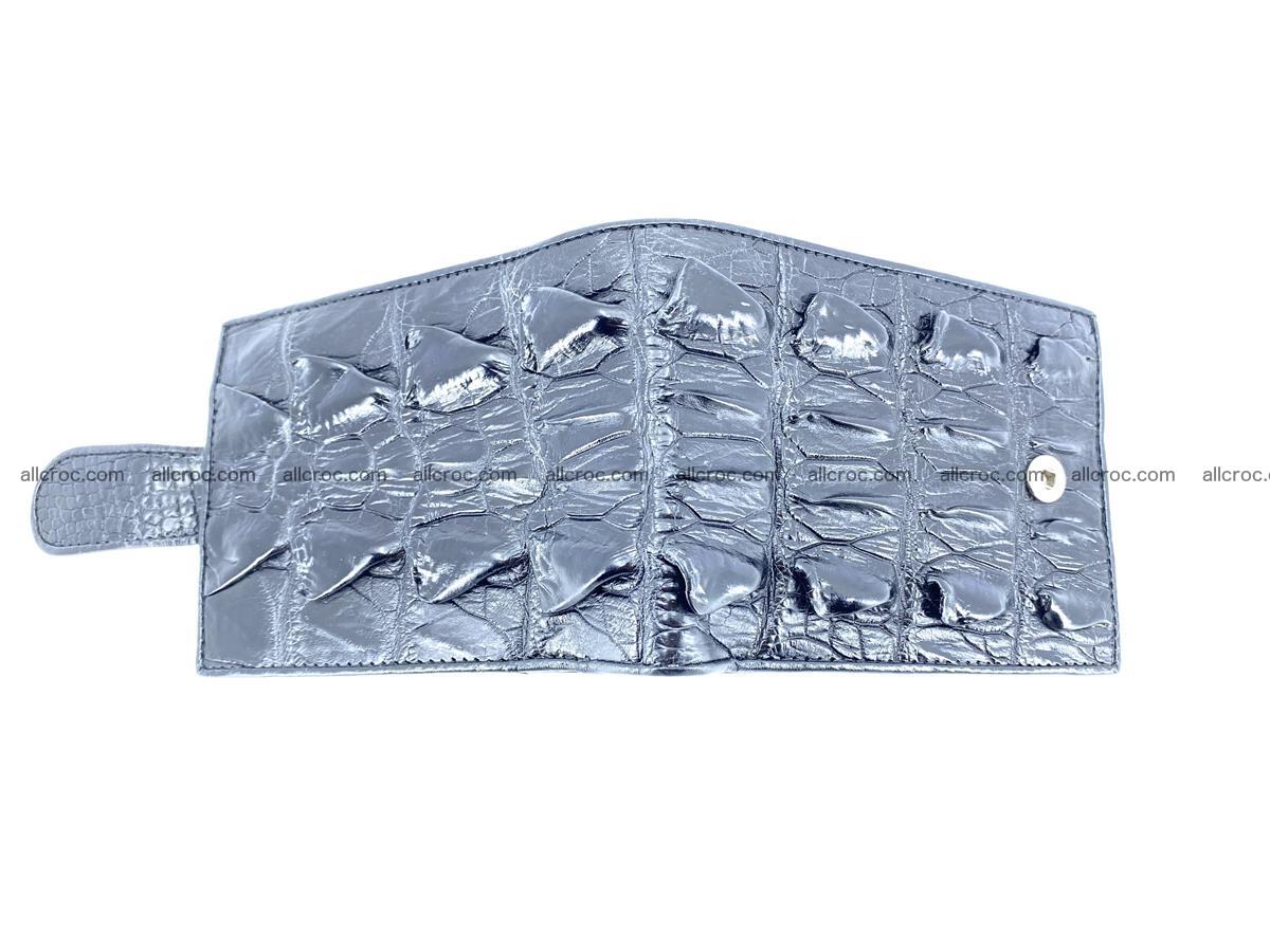 Crocodile skin wallet with pocket for coins and half belt 947 Foto 3