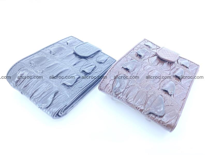 Crocodile skin wallet with pocket for coins and half belt 948