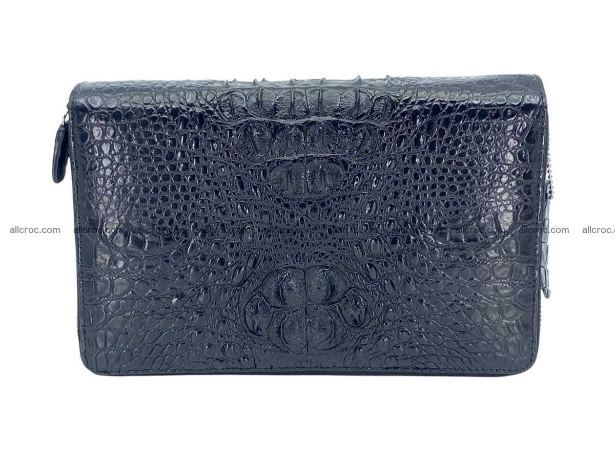 Crocodile leather 3 zip clutch 2791 Foto 0