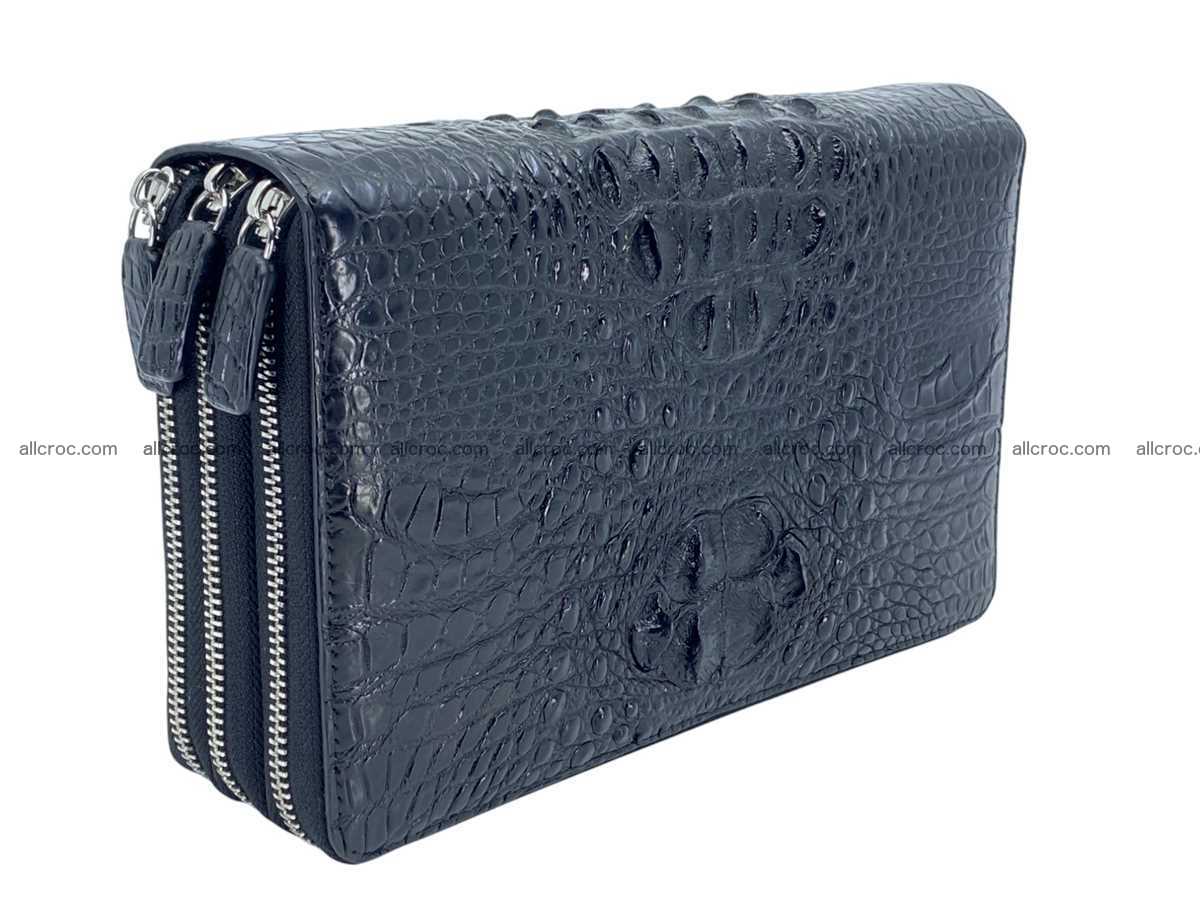 Crocodile leather 3 zip clutch 2791 Foto 1