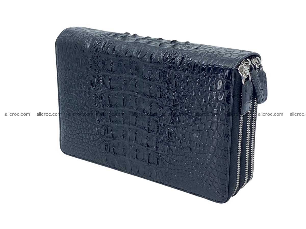 Crocodile leather 3 zip clutch 2791 Foto 4