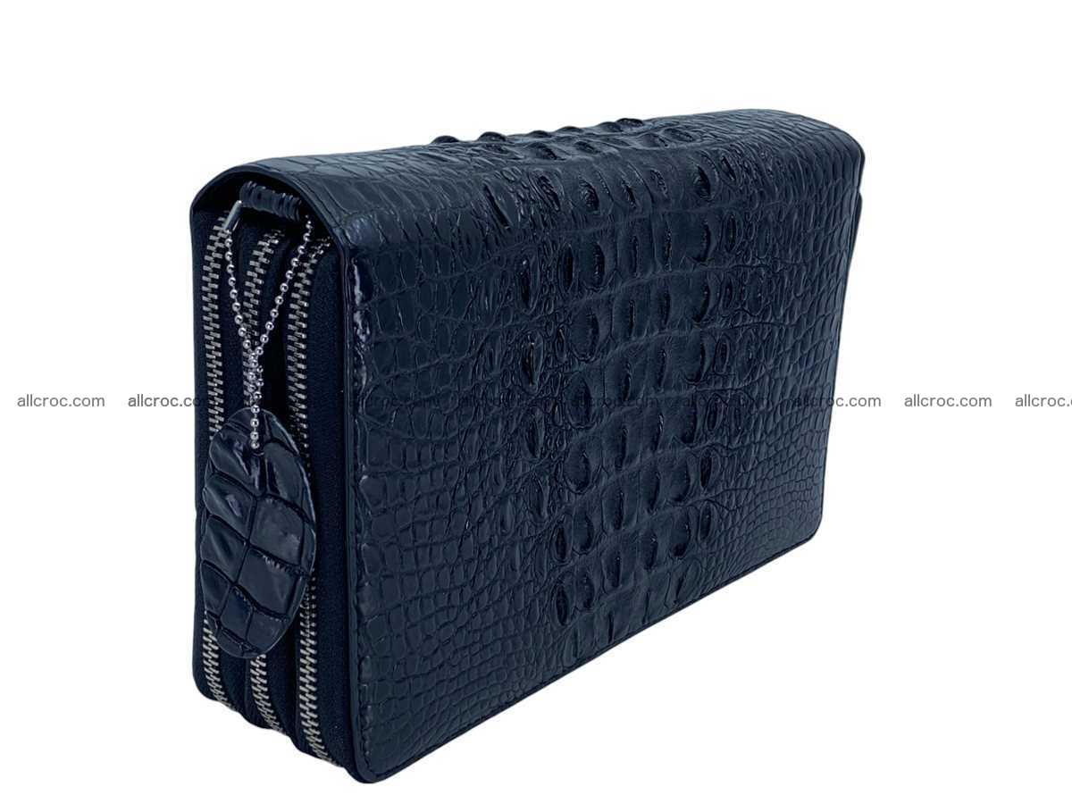 Crocodile leather 3 zip clutch 2791 Foto 6