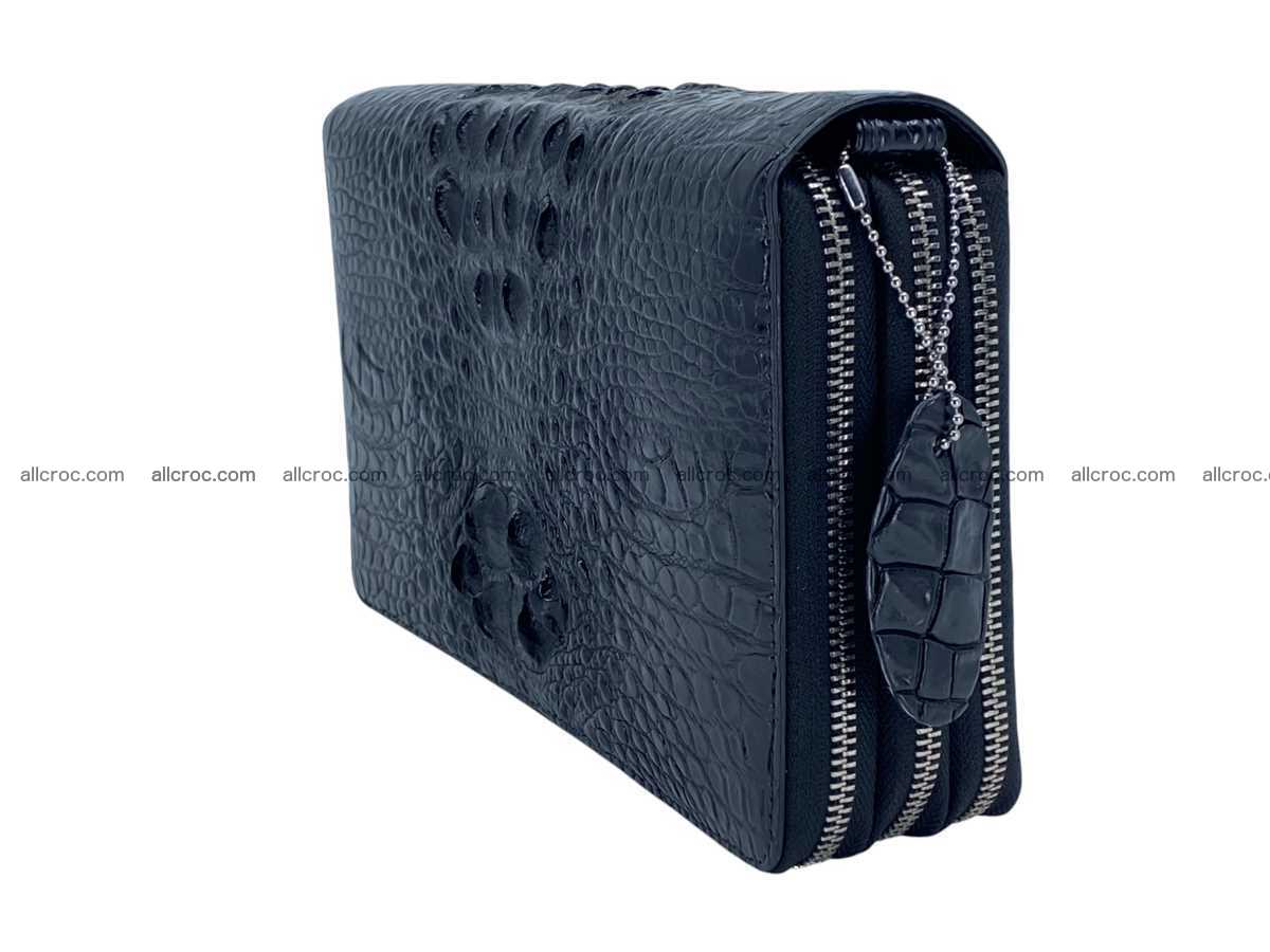 Crocodile leather 3 zip clutch 2791 Foto 7