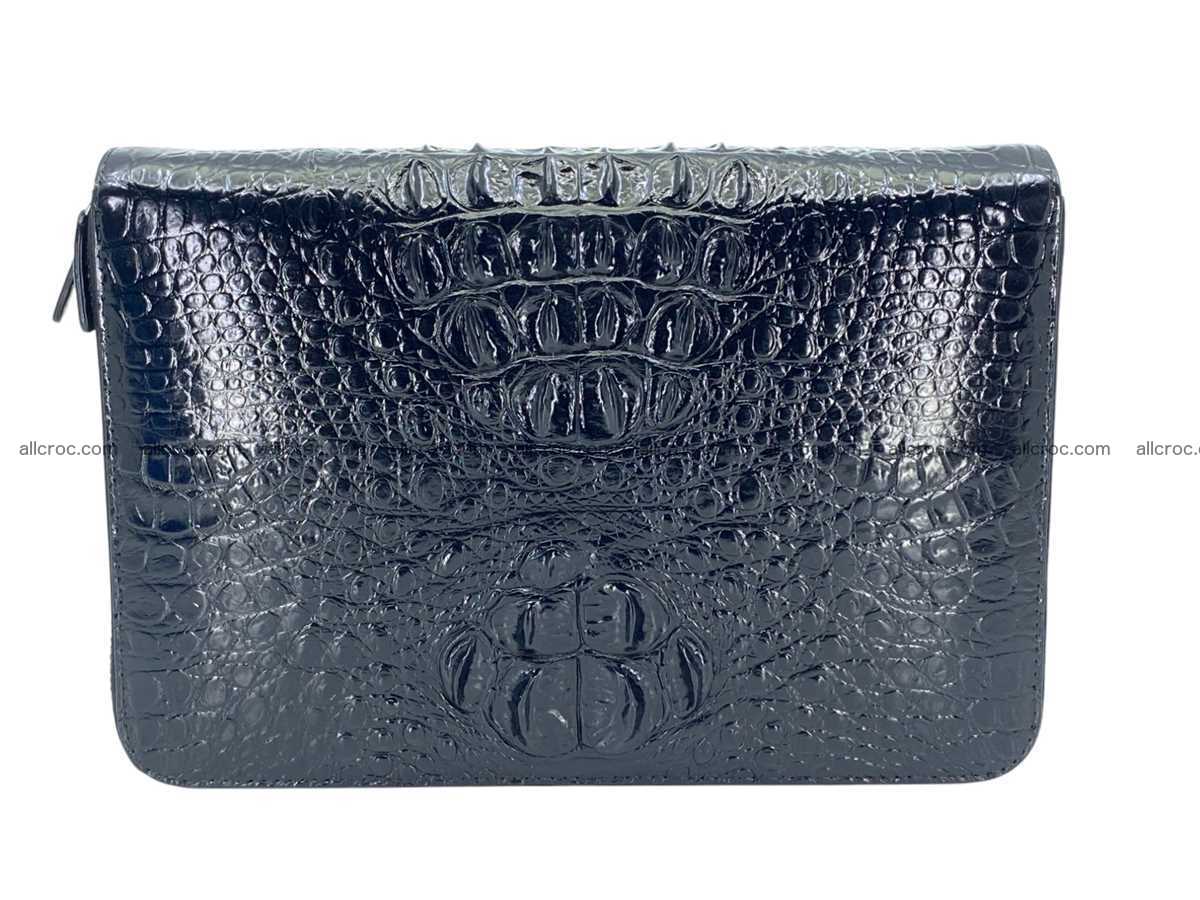 Crocodile leather 2 zip clutch 2792 Foto 0