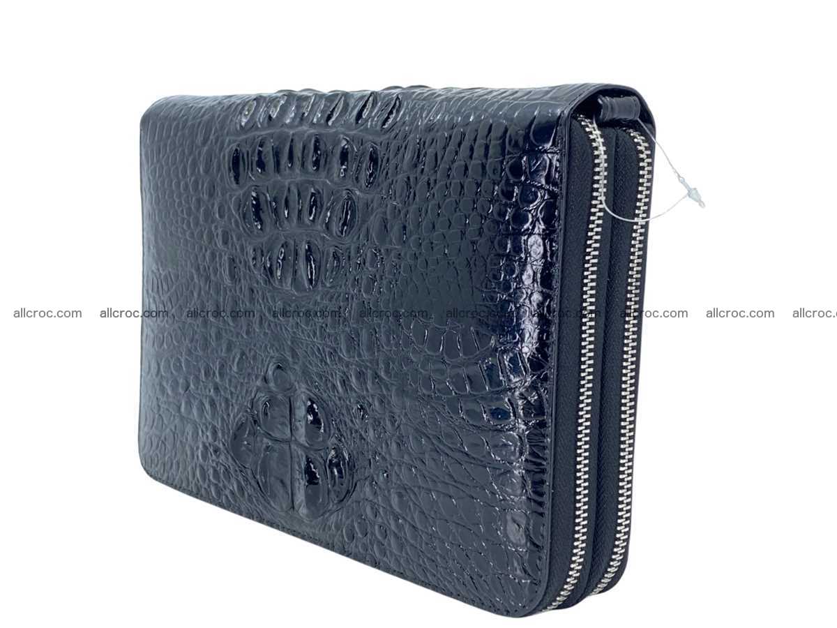 Crocodile leather 2 zip clutch 2792 Foto 1