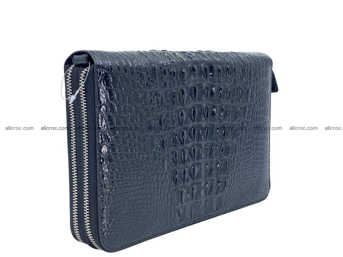 Crocodile leather 2 zip clutch 2792 Foto 3
