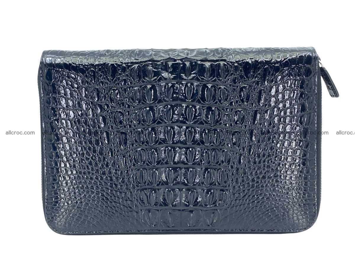 Crocodile leather 2 zip clutch 2792 Foto 4