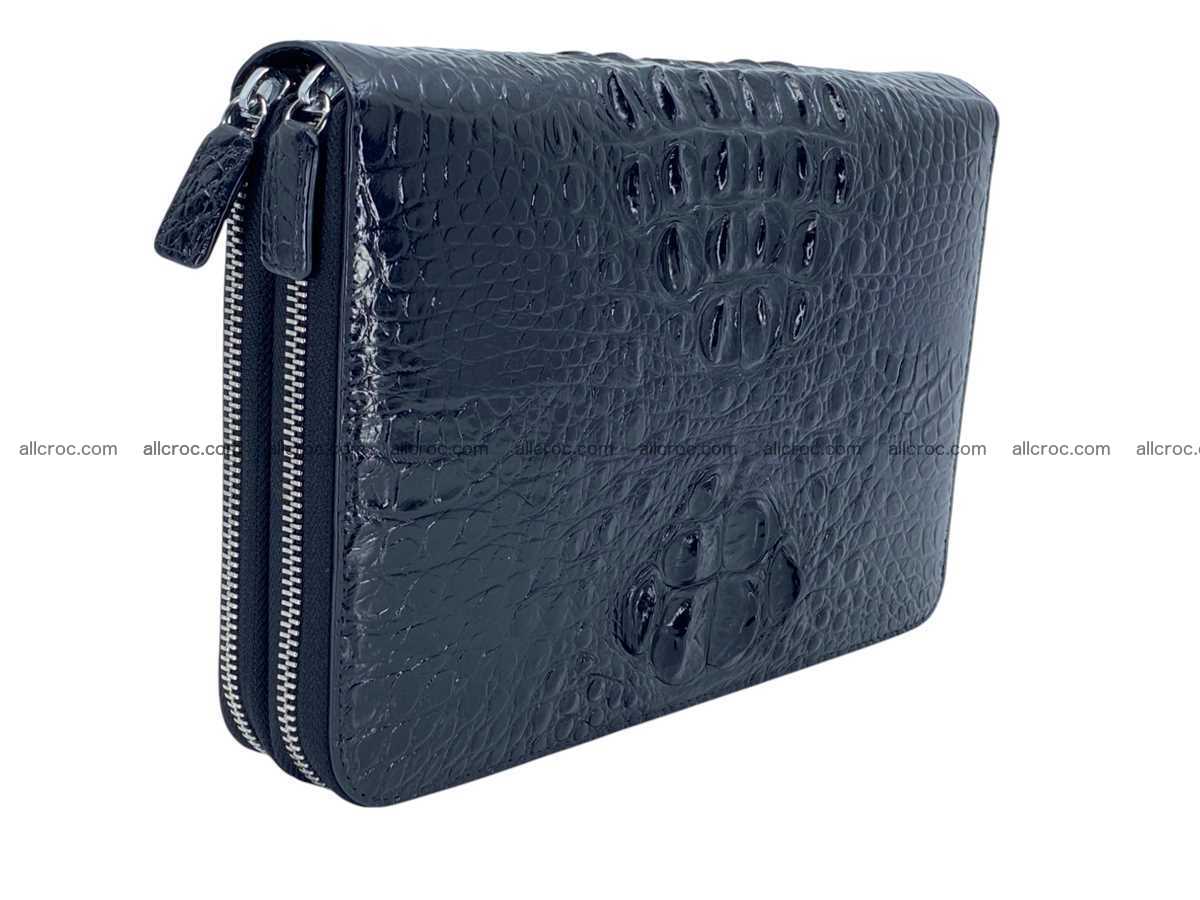 Crocodile leather 2 zip clutch 2792 Foto 7