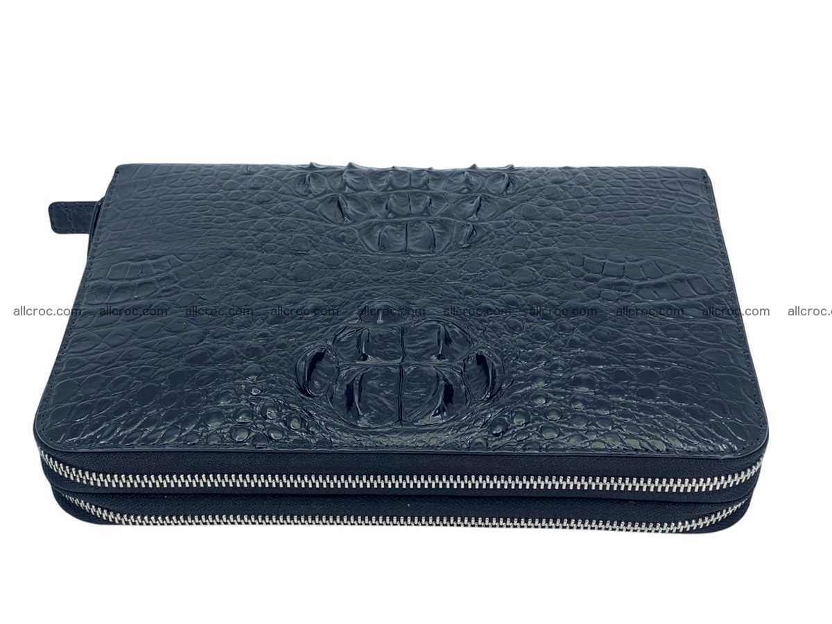 Crocodile leather 2 zip clutch 2792 Foto 8