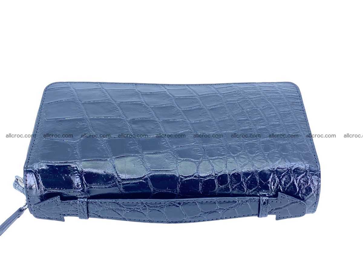 Crocodile leather 2 zip clutch 2807 Foto 4