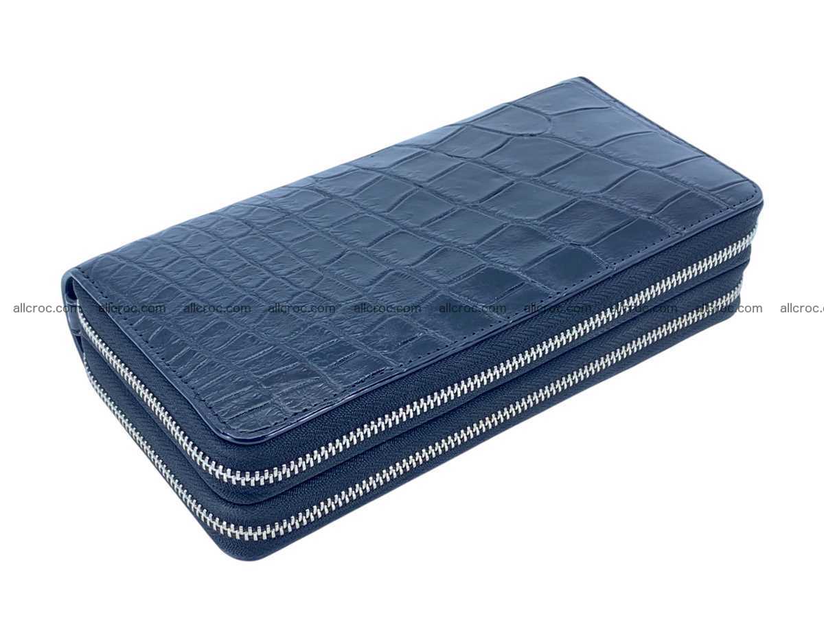 Crocodile leather 2 zip clutch 2807 Foto 7