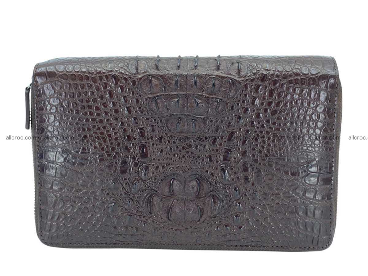 Crocodile leather 3 zip clutch 2790 Foto 0