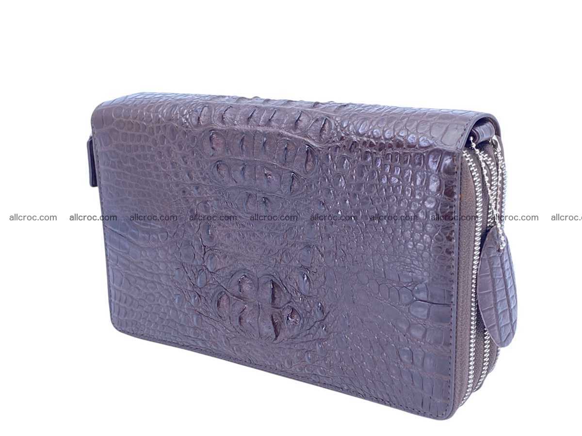 Crocodile leather 3 zip clutch 2790 Foto 2
