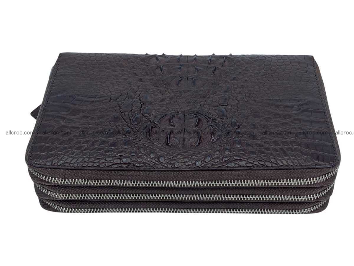 Crocodile leather 3 zip clutch 2790 Foto 5