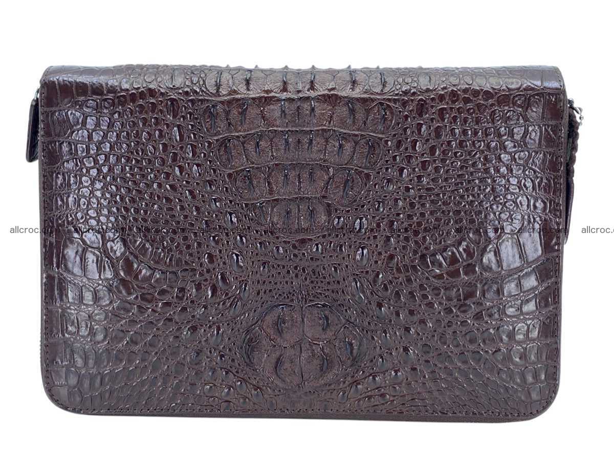 Crocodile leather 2 zip clutch 2793 Foto 0