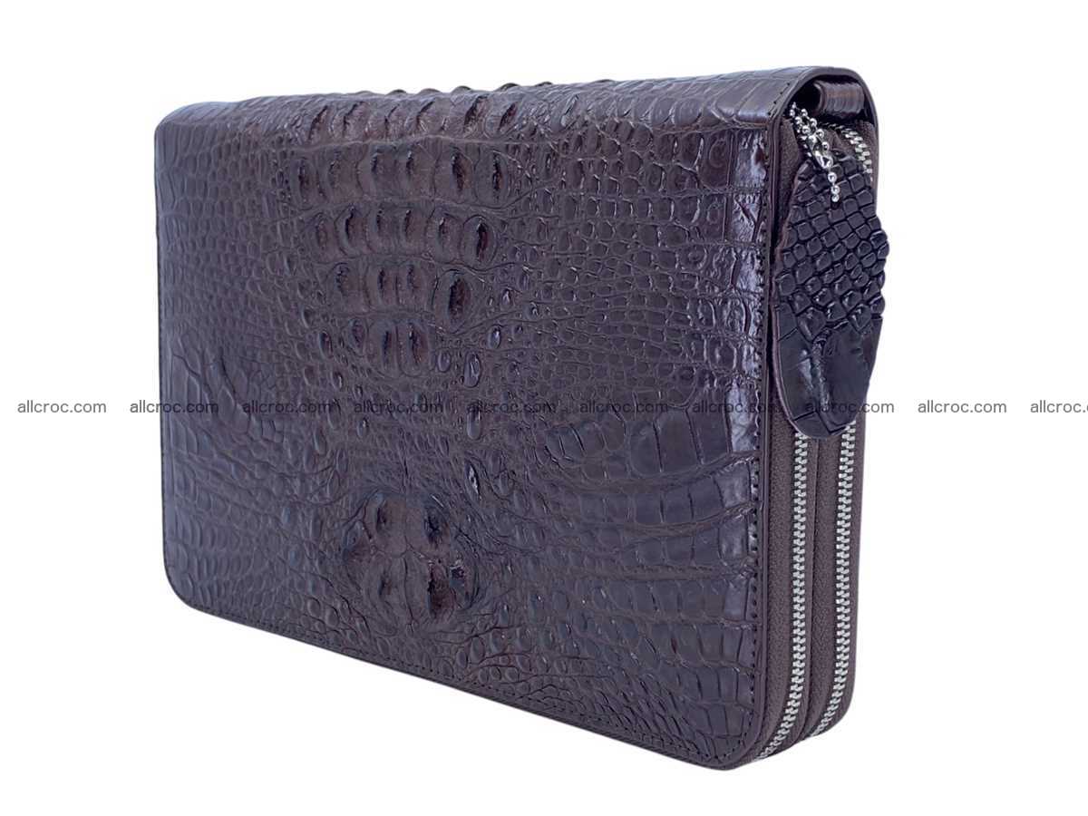 Crocodile leather 2 zip clutch 2793 Foto 1