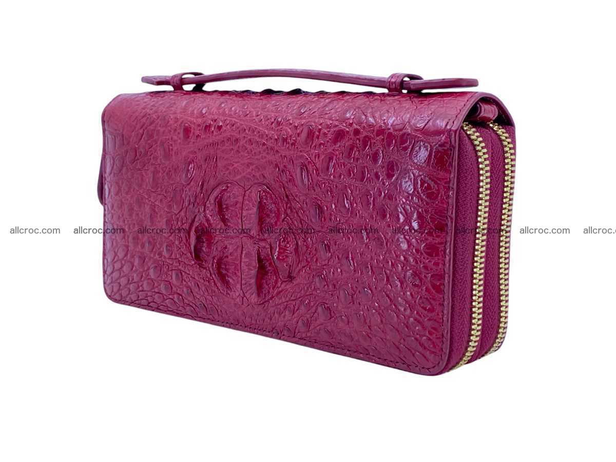 Crocodile leather 2 zip clutch 2804 Foto 1