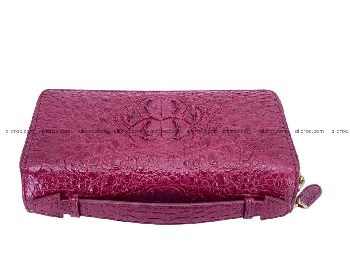 Crocodile leather 2 zip clutch 2804 Foto 4