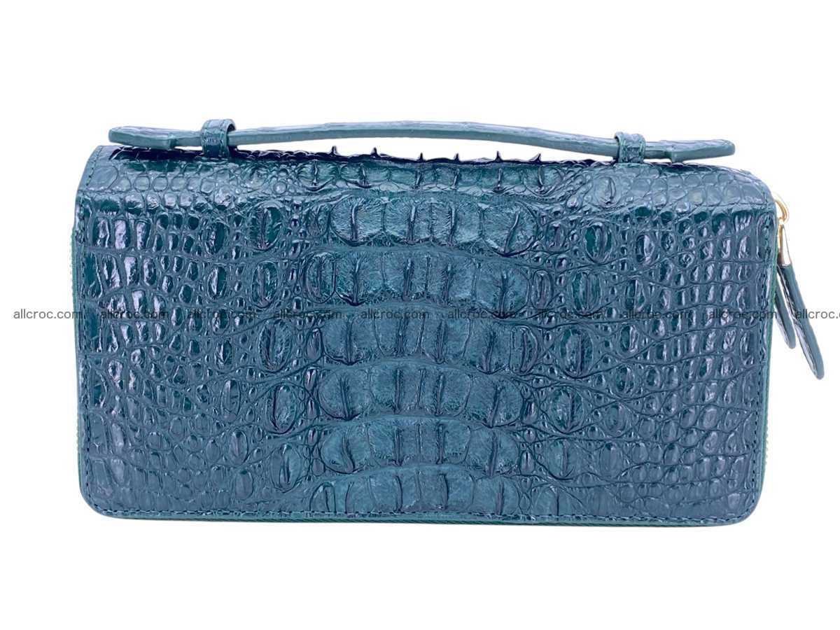 Crocodile leather 2 zip clutch 2805 Foto 2