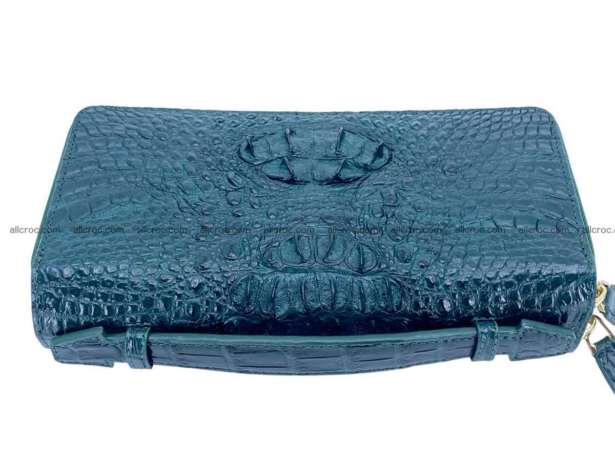 Crocodile leather 2 zip clutch 2805 Foto 4