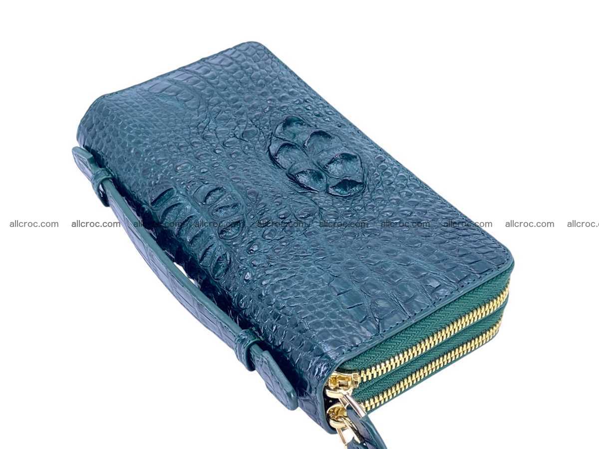 Crocodile leather 2 zip clutch 2805 Foto 5