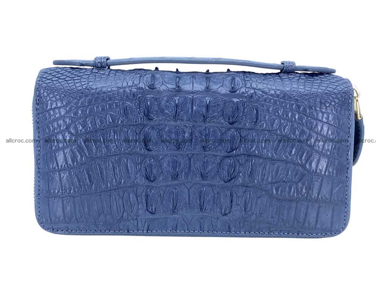 Crocodile leather 2 zip clutch 2806 Foto 0