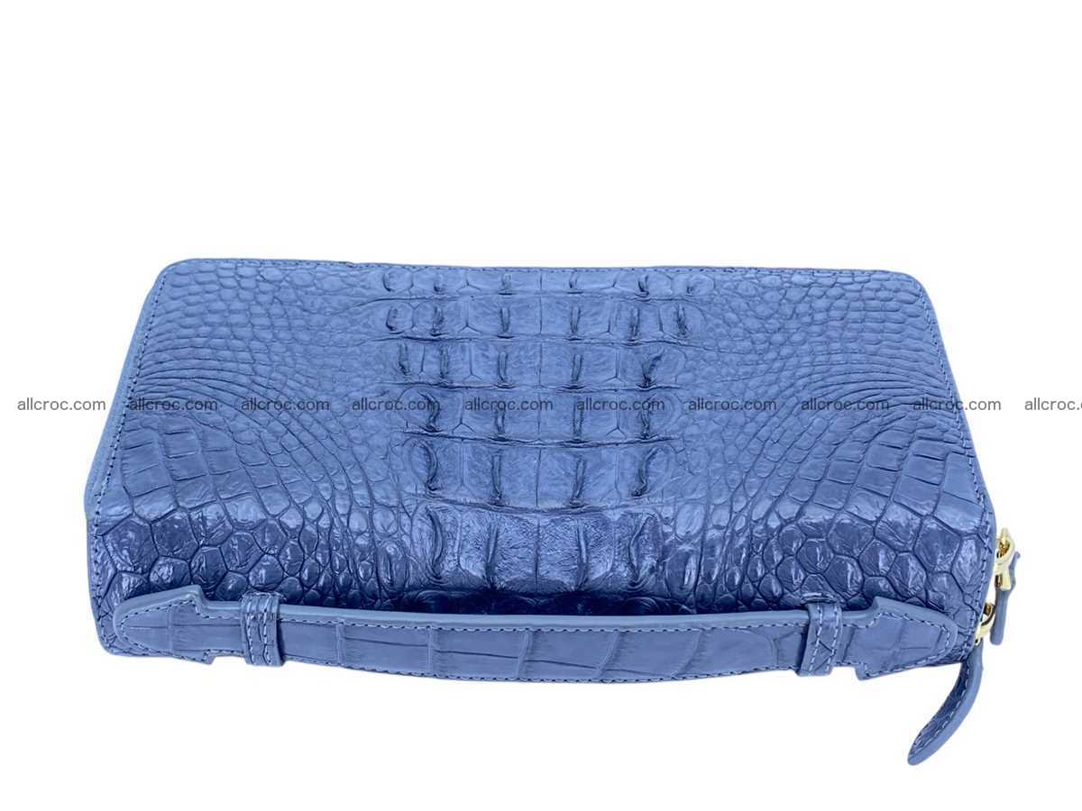 Crocodile leather 2 zip clutch 2806 Foto 4