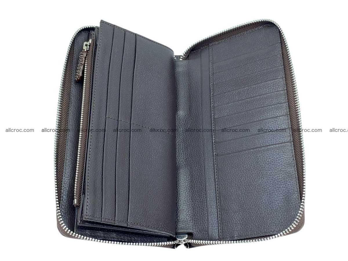 Polished stingray lather zip wallet 2695 Foto 4