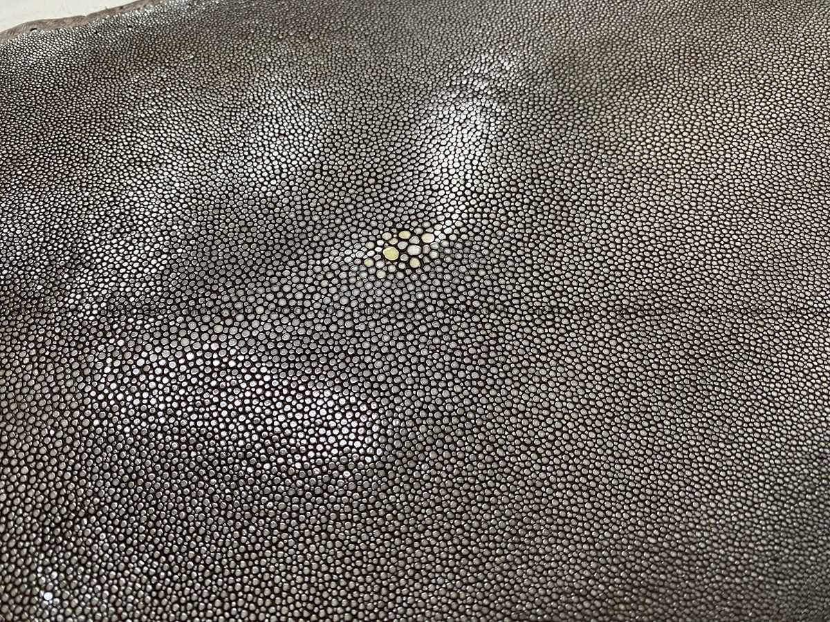 Polished stingray leather 8 inches round shape 2356 Foto 2