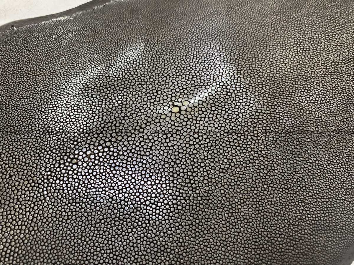 Polished stingray leather 9 inches round shape 2357 Foto 2