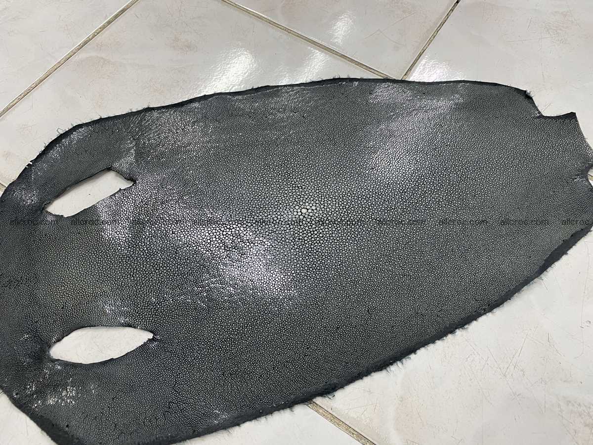 Polished stingray leather 11 inches round shape 2359 Foto 0