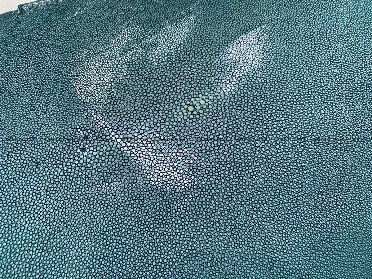 Polished stingray leather 9 inches round shape 2367 Foto 2