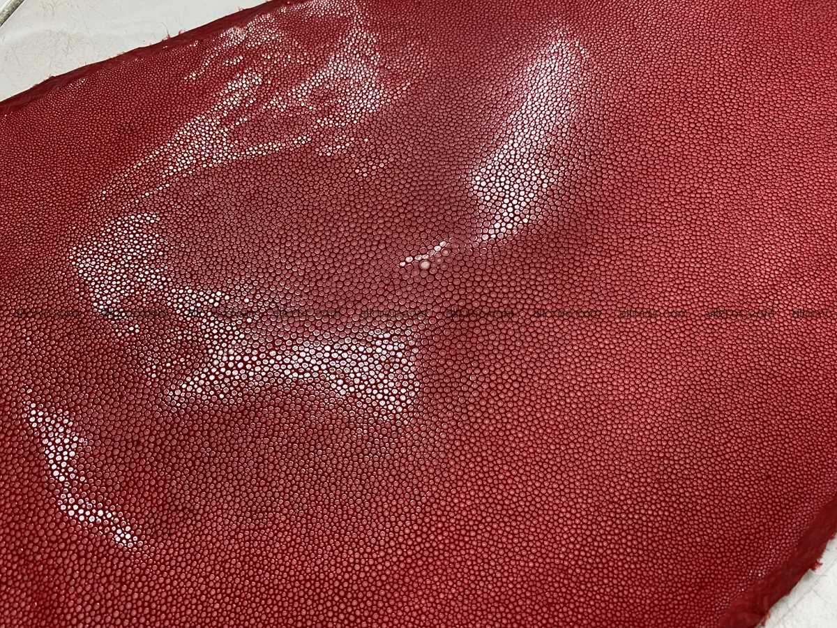 Polished stingray leather 12 inches round shape 2364 Foto 2