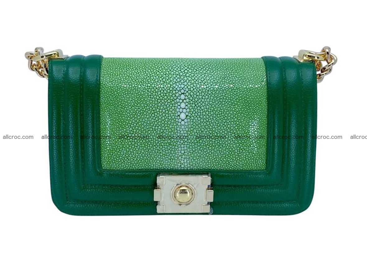 Polished stingray leather bag Chanel style 2586 Foto 0