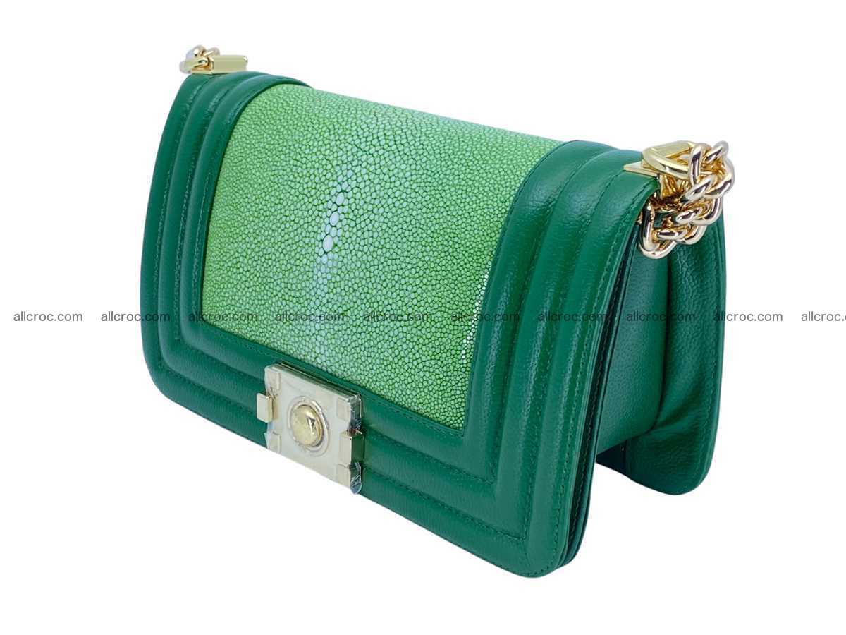 Polished stingray leather bag Chanel style 2586 Foto 1