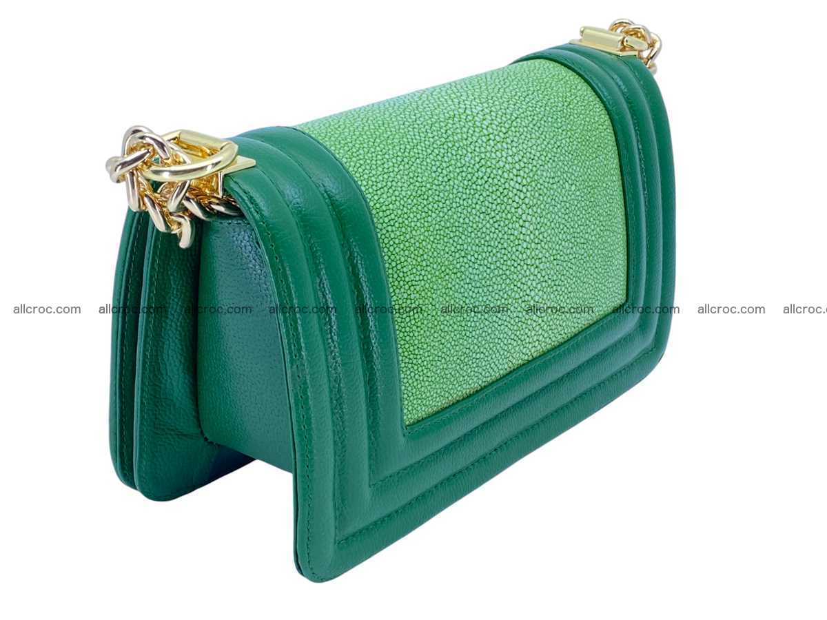 Polished stingray leather bag Chanel style 2586 Foto 4