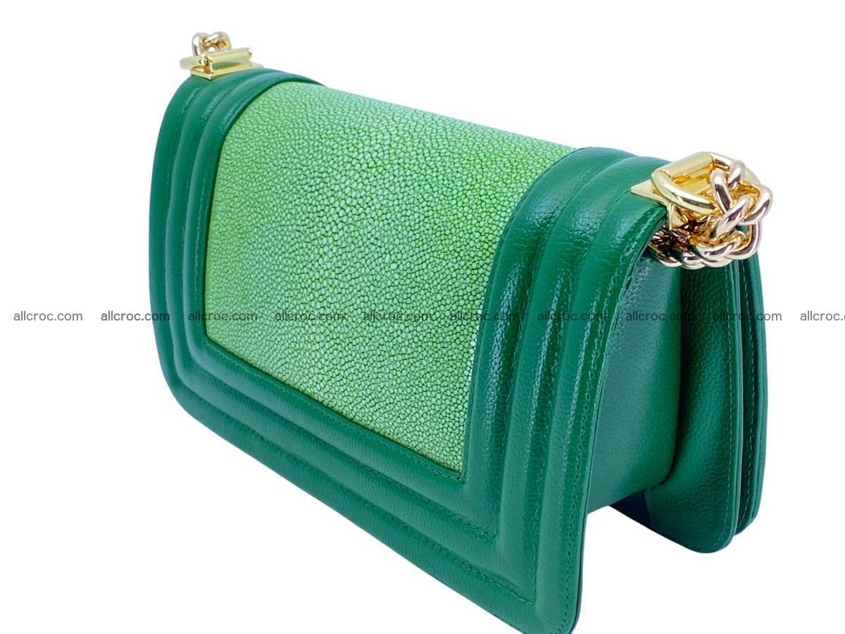 Polished stingray leather bag Chanel style 2586 Foto 6