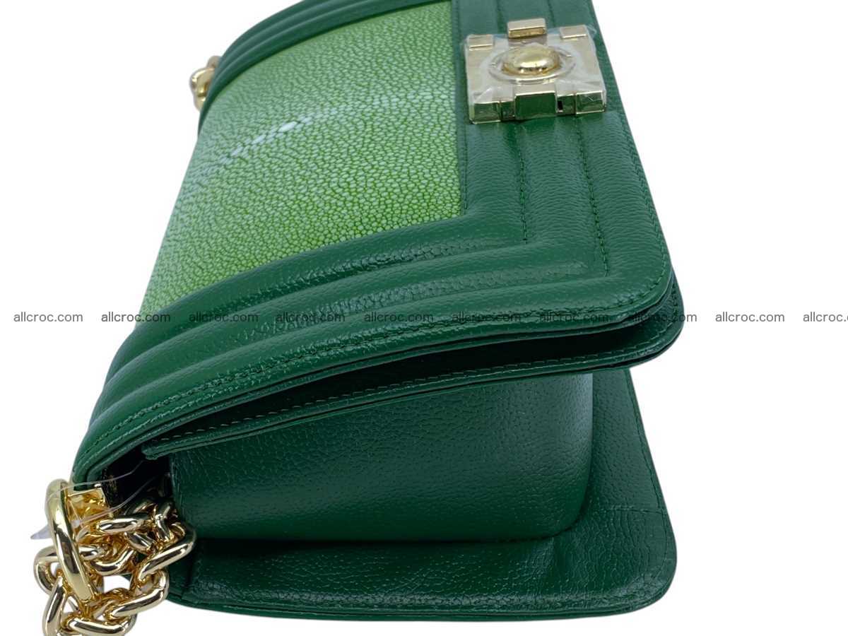 Polished stingray leather bag Chanel style 2586 Foto 11