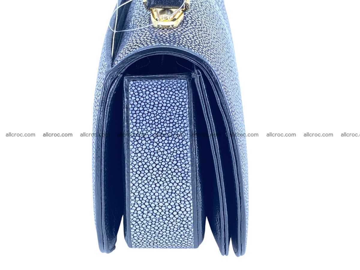 Polished stingray leather bag 2497 Foto 3