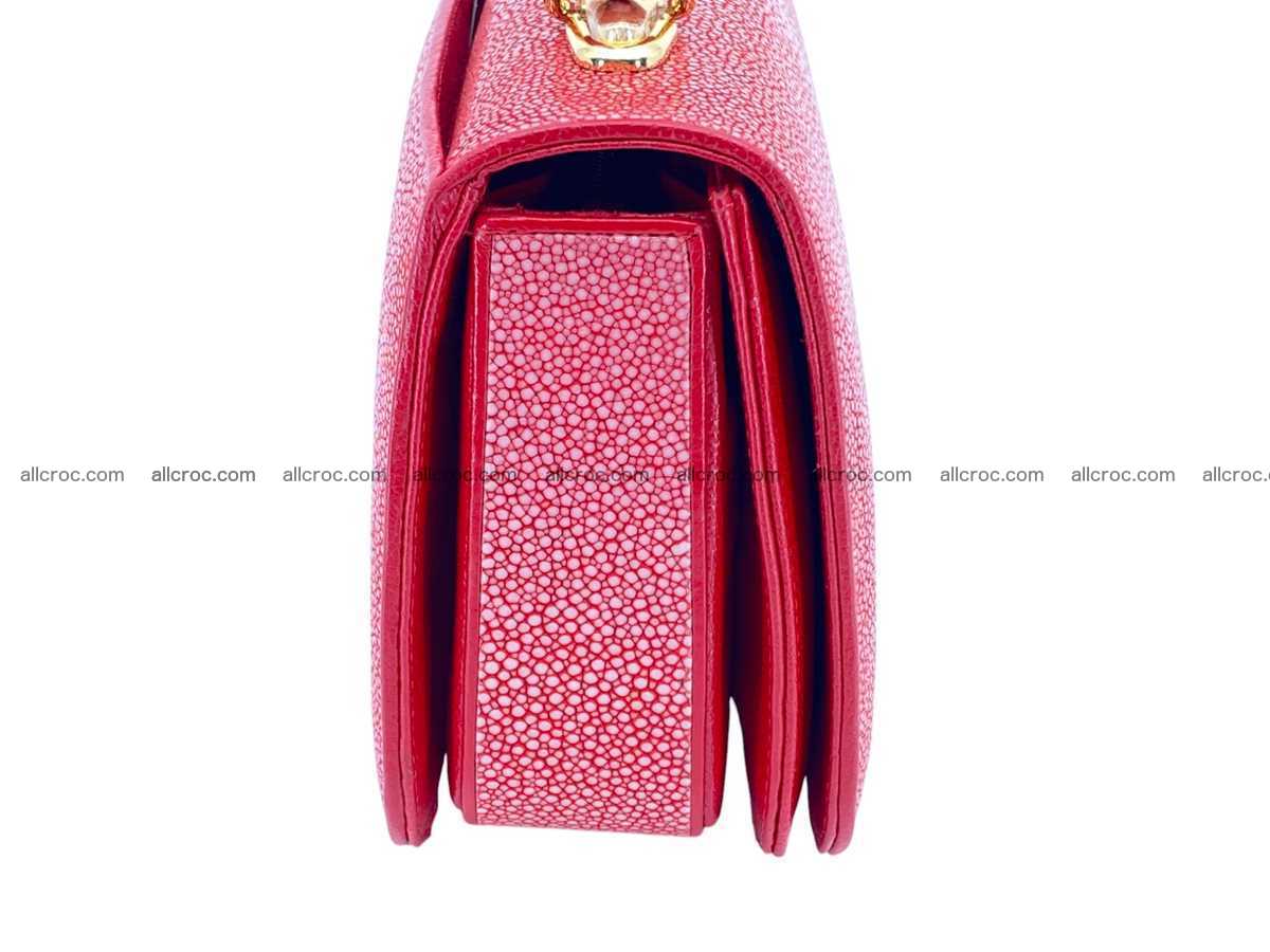 Polished stingray leather bag 2496 Foto 2