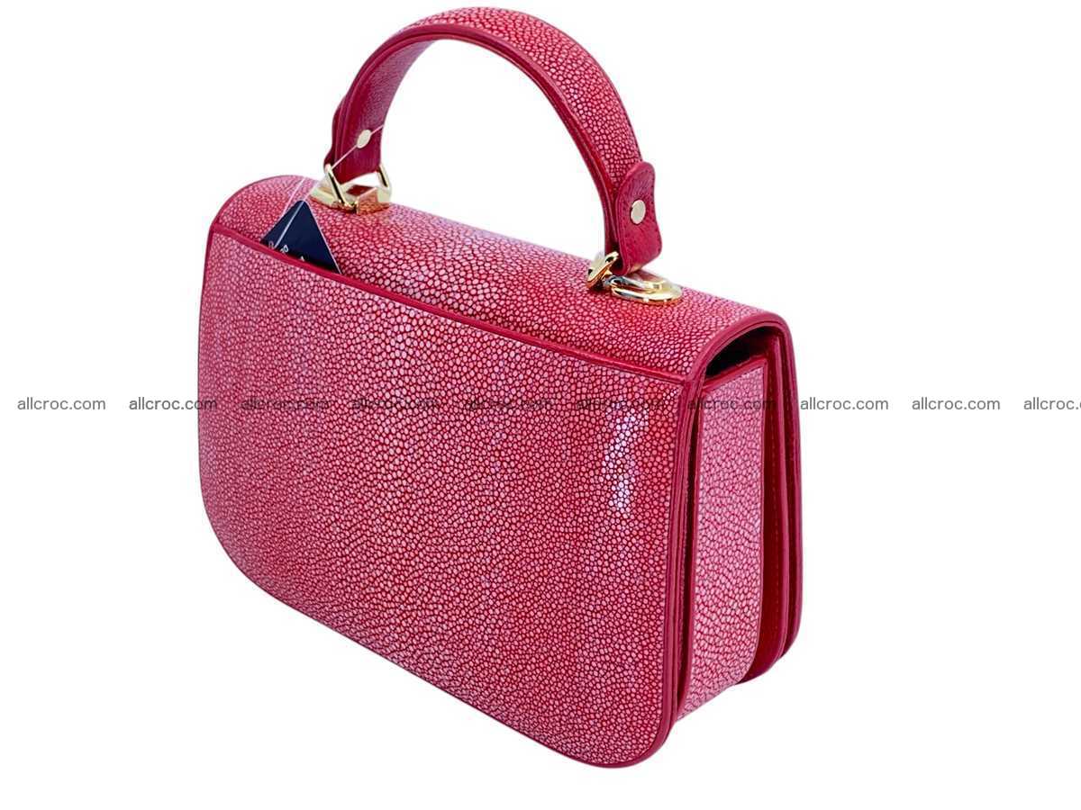 Polished stingray leather bag 2496 Foto 3