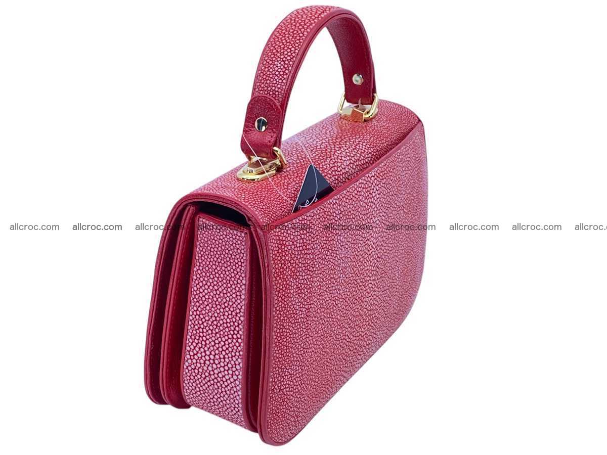 Polished stingray leather bag 2496 Foto 5