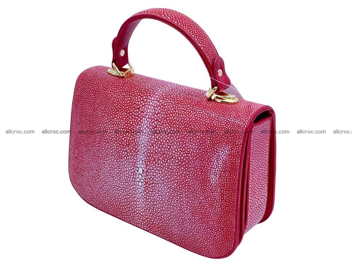 Polished stingray leather bag 2496 Foto 7